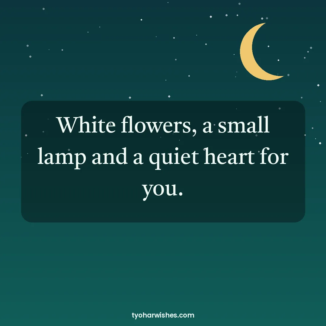 Buddha Purnima wish image: White flowers, a small lamp and a quiet heart for you.