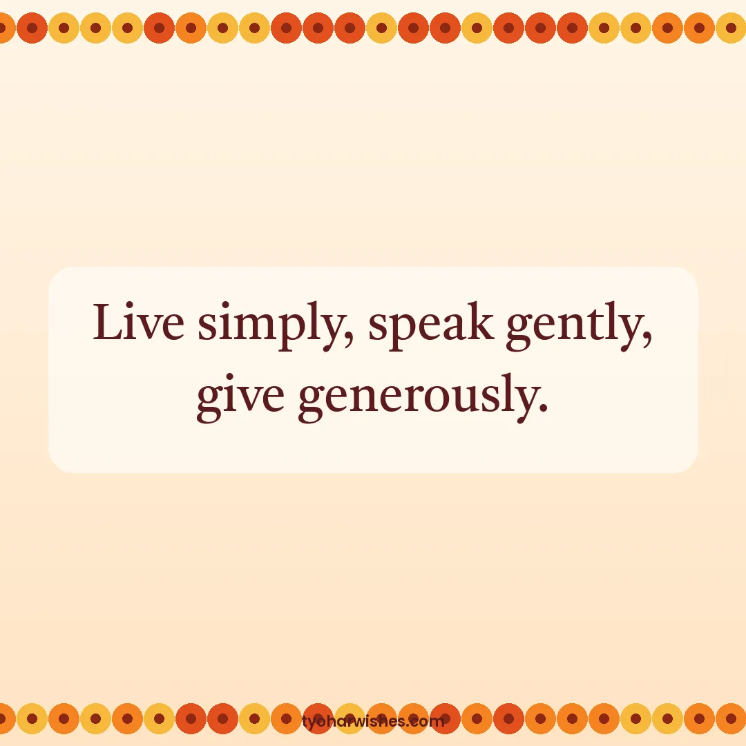 Mahavir Jayanti wish image: Live simply, speak gently, give generously.