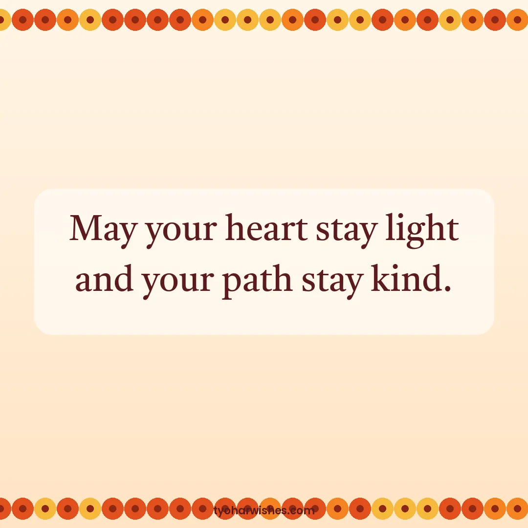 Mahavir Jayanti wish image: May your heart stay light and your path stay kind.
