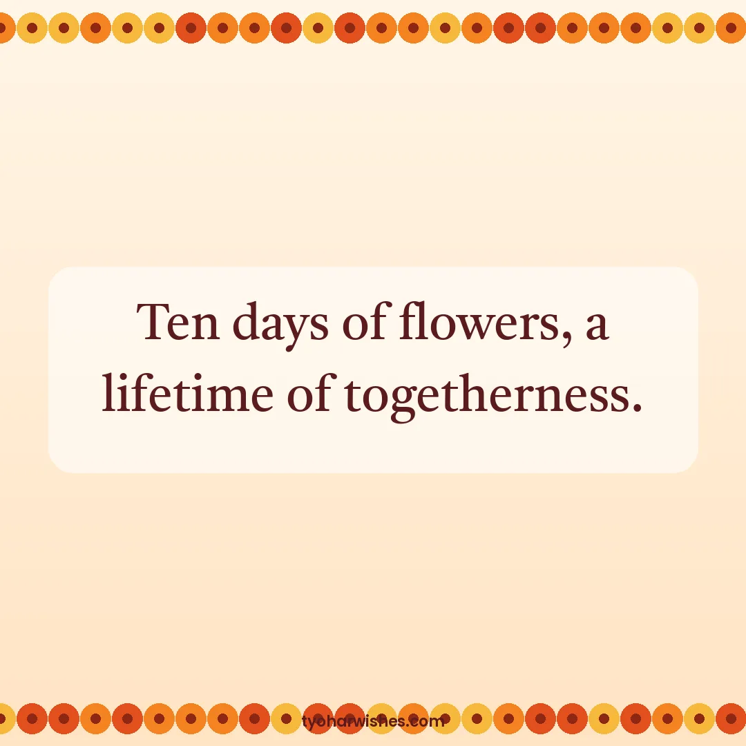 Onam wish image: Ten days of flowers, a lifetime of togetherness.